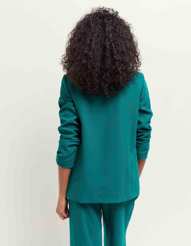 VARA - Veste de costume jungle green en polyester recyclé-3