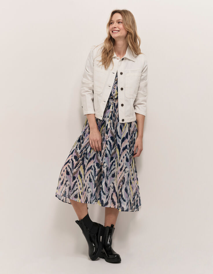 DESIGN - Veste en jean ivoire-2