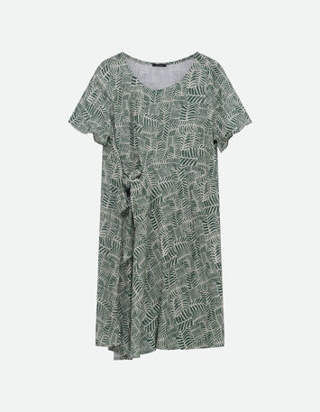 RAMI - Robe verte imprimé tropical chic -5