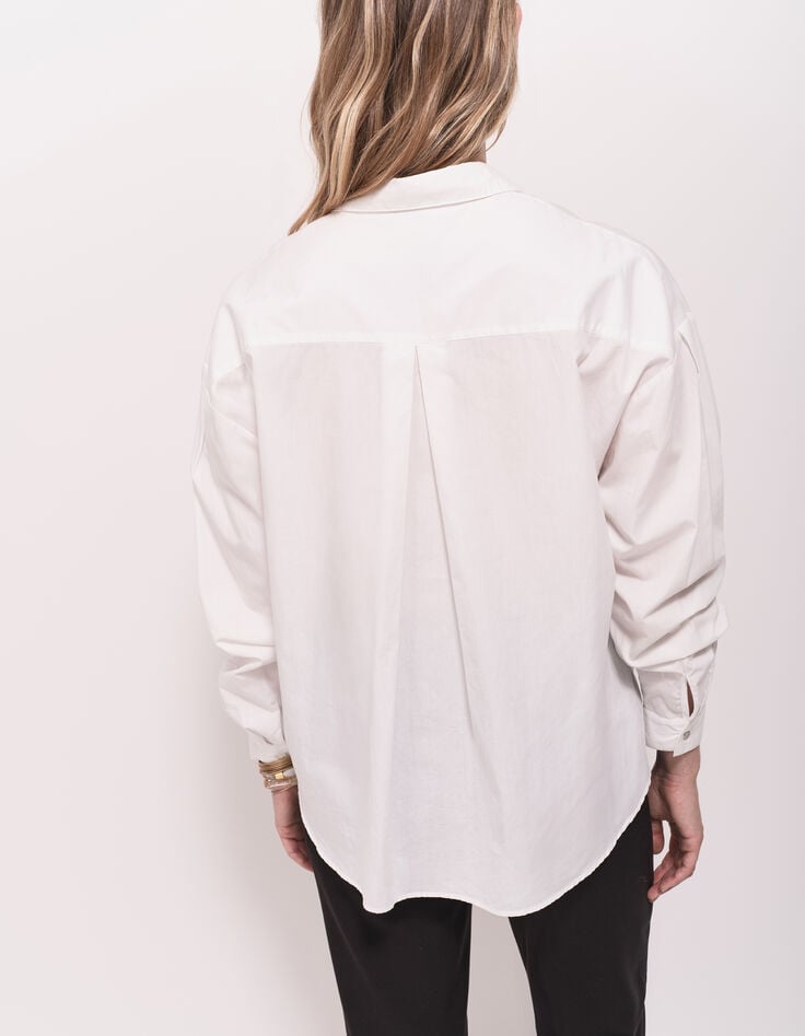 CELESTE - Chemise blanche popeline bio-3 CELESTE - Chemise blanche popeline bio-3