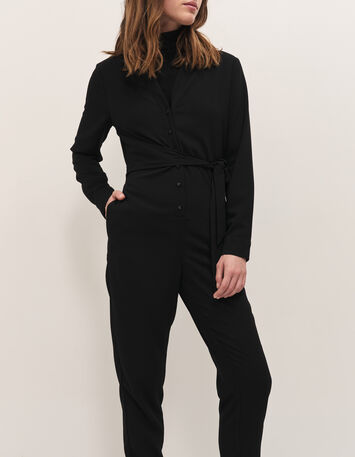 RAG - Combi longue noire &agrave; nouer c&ocirc;t&eacute;-1