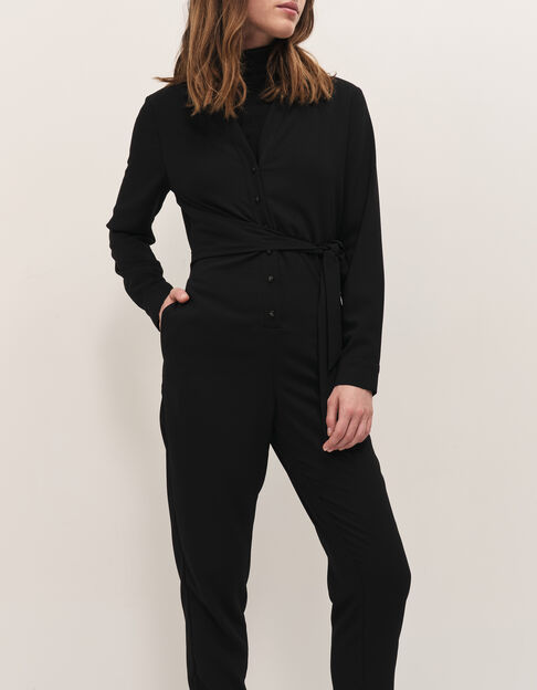 RAG - Combi longue noire &agrave; nouer c&ocirc;t&eacute; - One Step