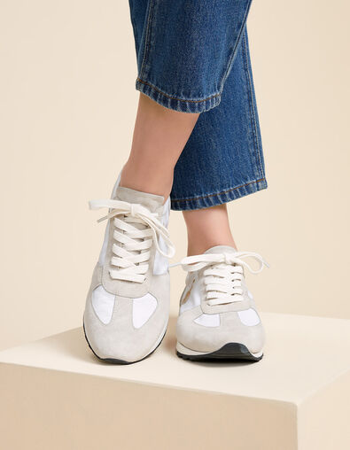 O.ZAKI - Sneakers ficelle bi-matière broderie danseuse - One Step