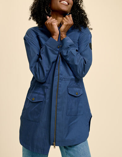 DIVIN - Parka bleu cosmos irisé - One Step