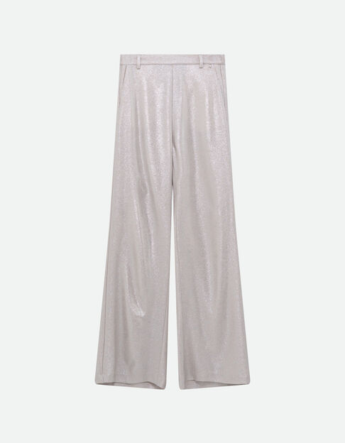 PARISI - Pantalon de costume lam&eacute; argent  - One Step