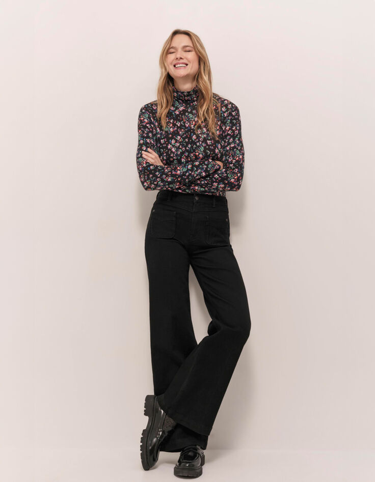 LE HAILEY - Jean flare noir-2
