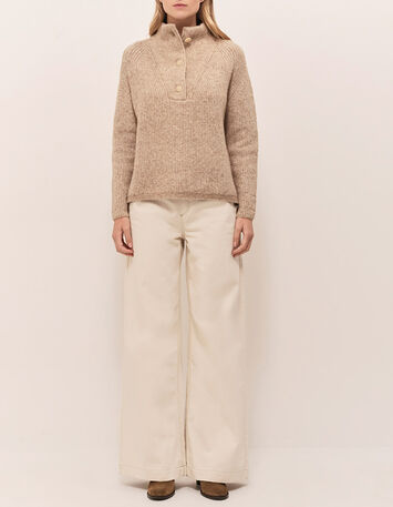 TRINITE - Pull sandcastle tricot avec col camionneur-1 TRINITE - Pull sandcastle tricot avec col camionneur-1