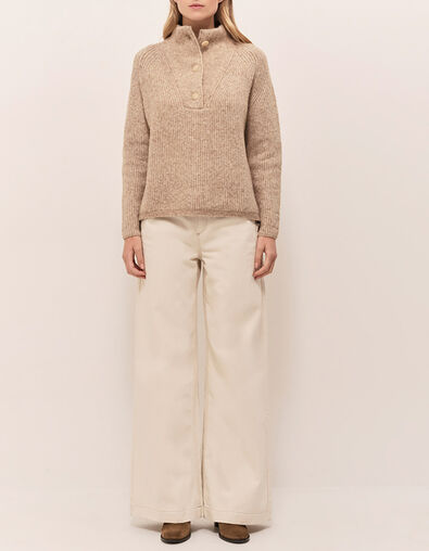TRINITE - Pull sandcastle tricot avec col camionneur - One Step