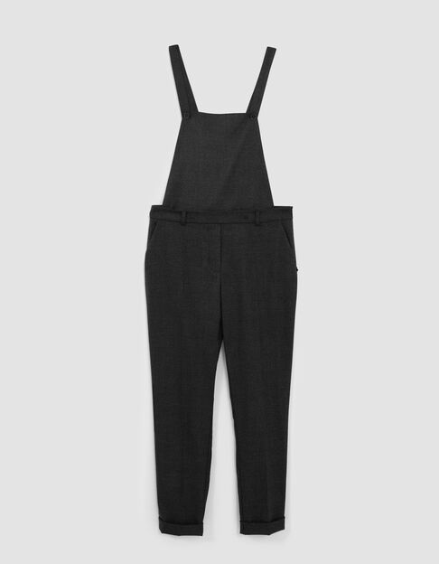PAX - Pantalon anthracite 7/8e à motif prince-de-galles - One Step