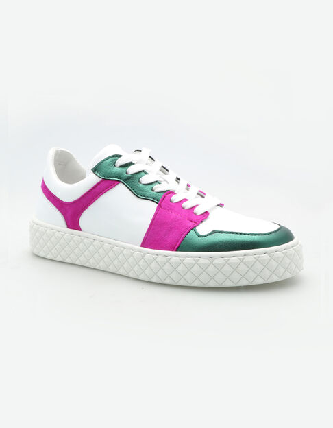O.LIMBO - Sneakers basses blanches en cuir - One Step