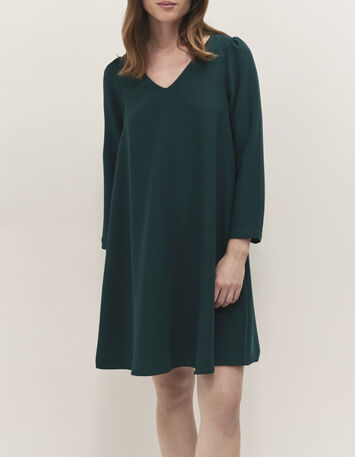 RIOMI  - Robe evergreen fluide forme évasée-1