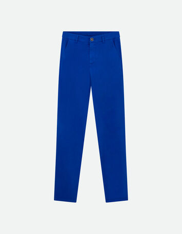 LE EDEN - Pantalon chino bleu surteint -6