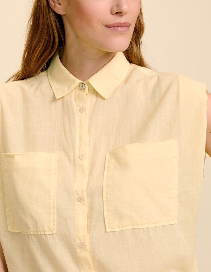 CENTURY - Chemise mimosa en voile de coton-2