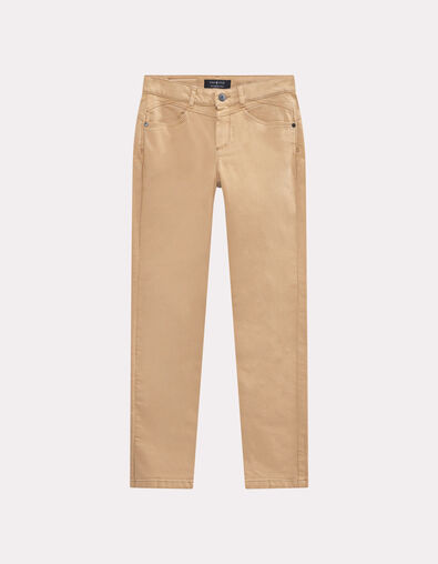 LE INDI - Jean slim beige waterless 7/8e effet push-up - One Step
