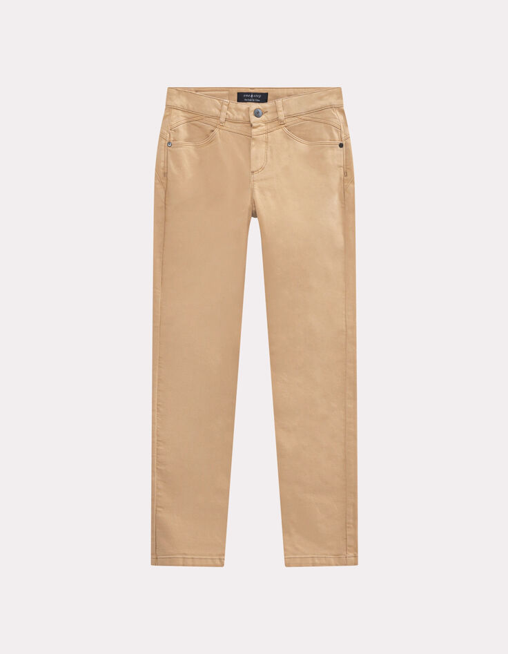 LE INDI - Jean slim beige waterless 7/8e effet push-up-1