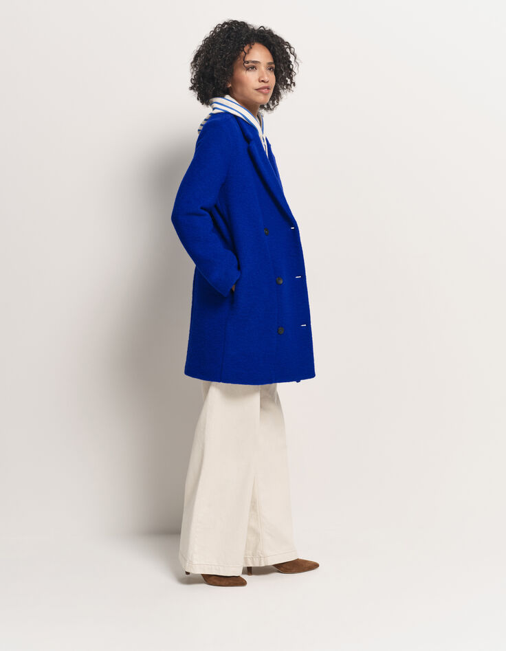 DATURA - Manteau bleu laine bouillie-3 DATURA - Manteau bleu laine bouillie-3