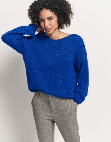 TIARA - Pull bleu tricot-2 TIARA - Pull bleu tricot-2