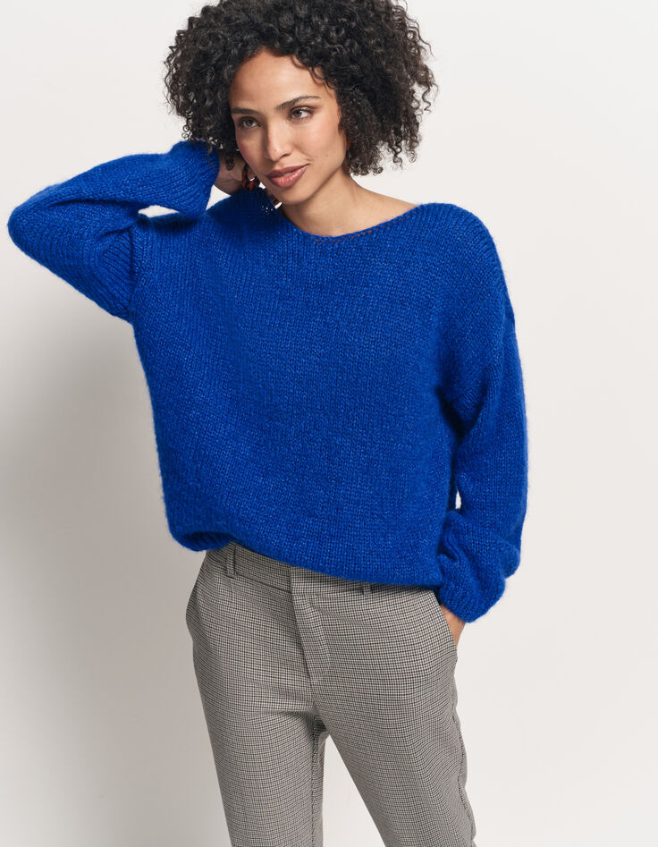TIARA - Pull bleu tricot-2 TIARA - Pull bleu tricot-2