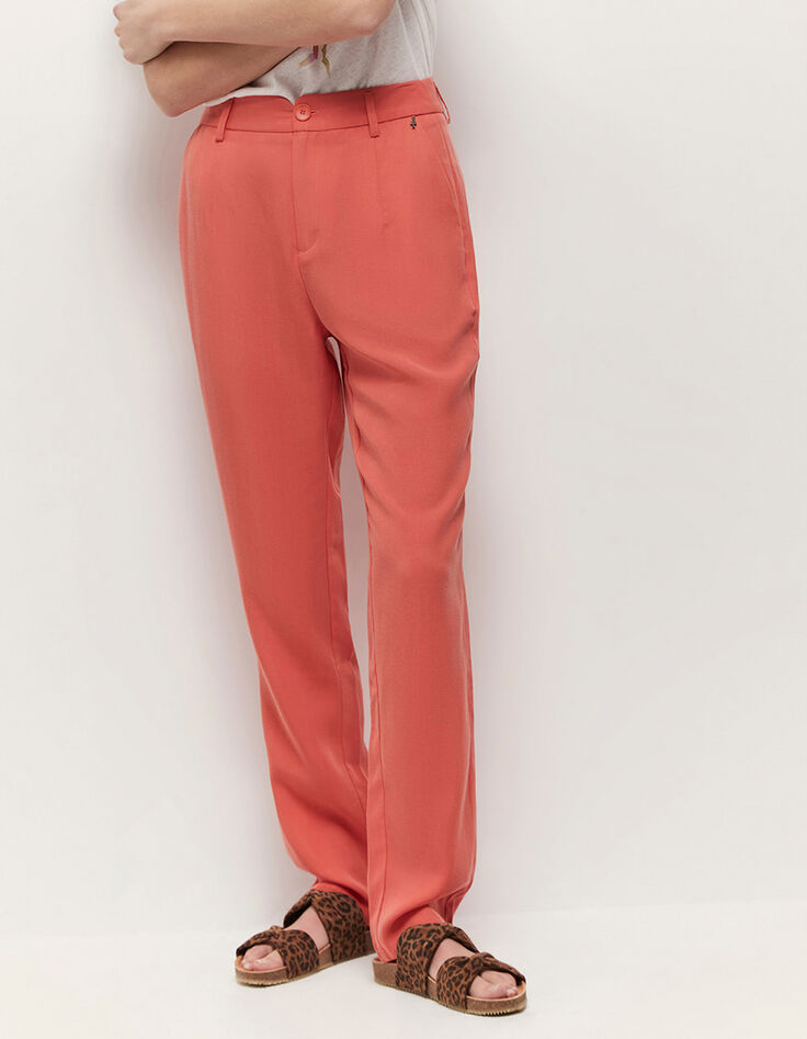 POEME - Pantalon néo-carotte corail 7/8e-2