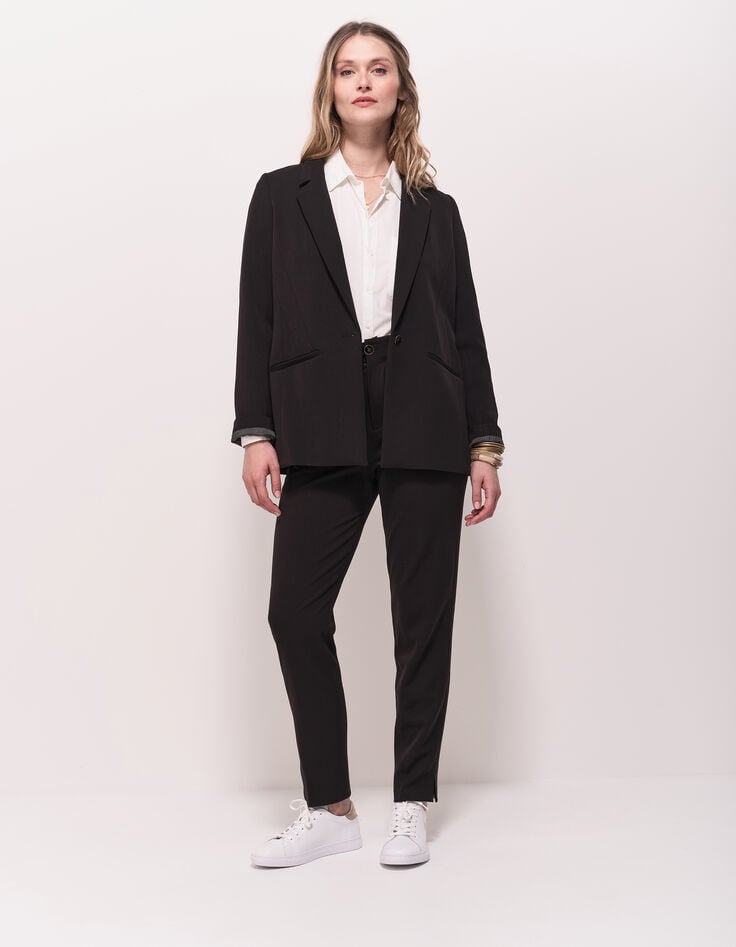 VAYA - Veste de costume noire façon laine froide-6 VAYA - Veste de costume noire façon laine froide-6
