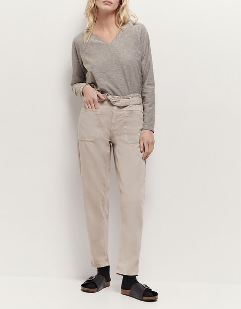 LE JOHN - Jean slouchy sand 7/8e - One Step