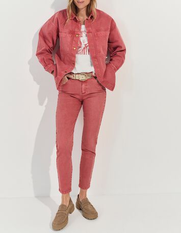 MADIE - T-shirt blanc coton bio danseuse jungle crayonn&eacute; -6