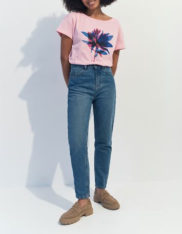 LE TAYLOR - Jean slouchy bleu waterless 7/8e -1