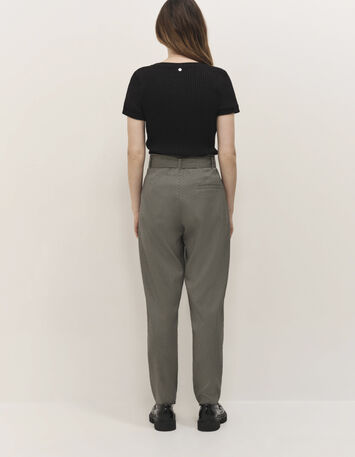 PAVEL - Pantalon de costume noir motif pied-de-puce-3