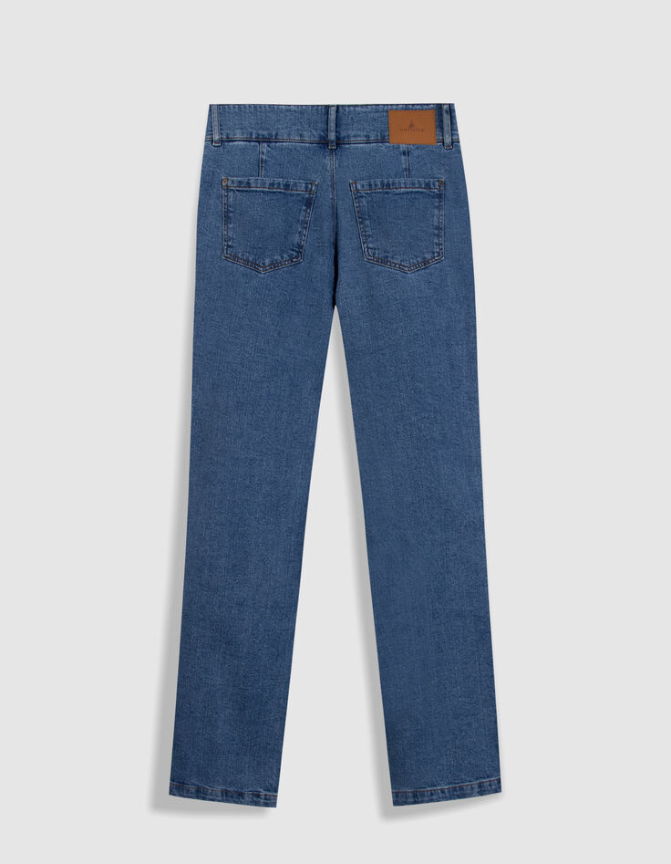 LE JILL - Jean droit bleu 7/8e-3