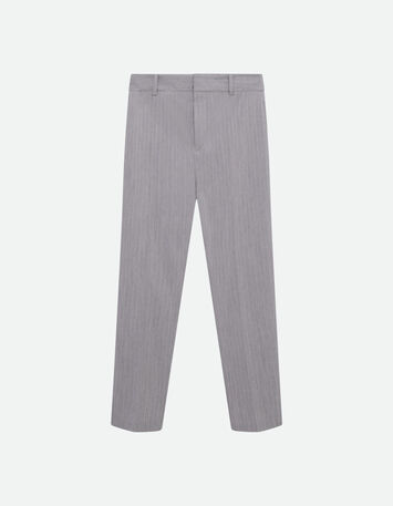 PAN - Pantalon de costume gris rayures tennis -6