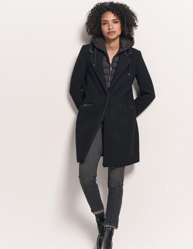 DIDA - Manteau noir avec parmenture amovible-9 DIDA - Manteau noir avec parmenture amovible-9