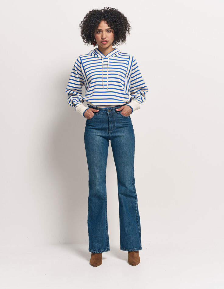 LE LOLI - Jean flare bleu waterless-6