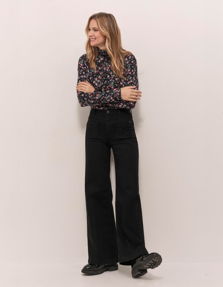 LE HAILEY - Jean flare noir-4