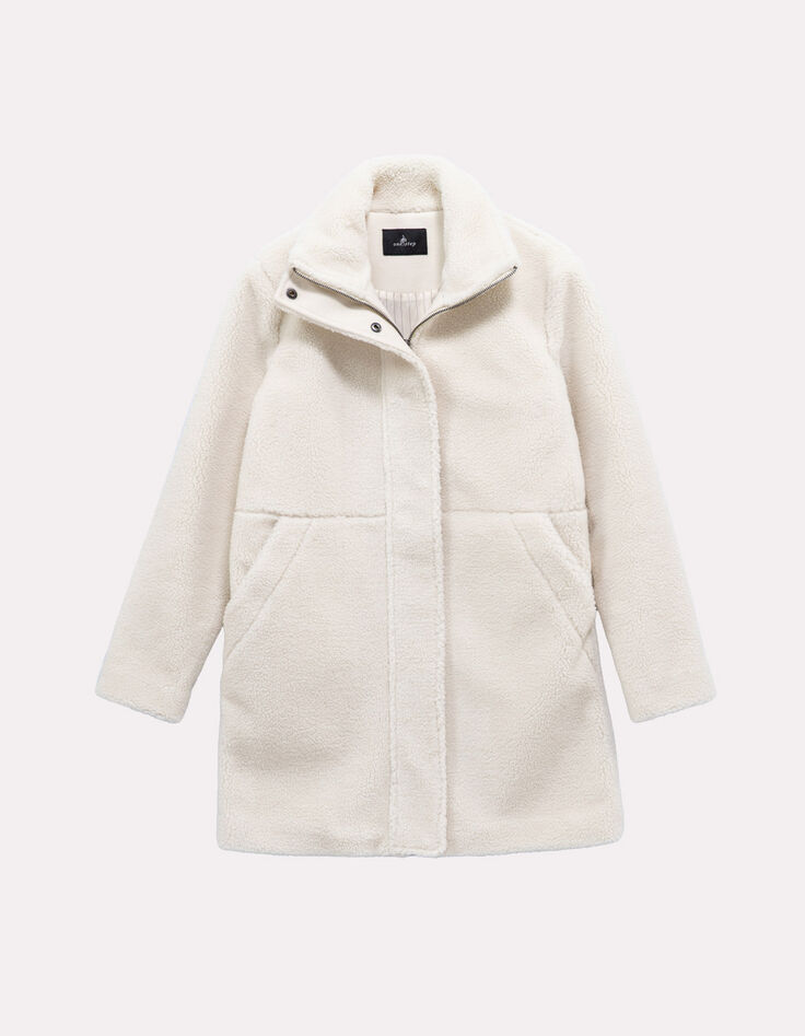 DIANE - Manteau blanc lainage fantaisie bouclette-6 DIANE - Manteau blanc lainage fantaisie bouclette-6