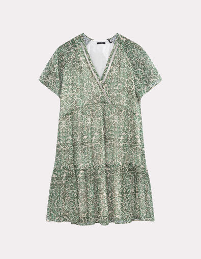 RISOTA - Robe écrue imprimé romance baroque - One Step