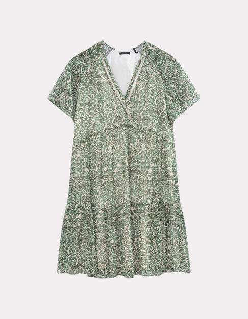 RISOTA - Robe écrue imprimé romance baroque - One Step