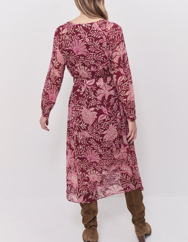 RISTY - Robe longue opéra à imprimé feuillage baroque-3