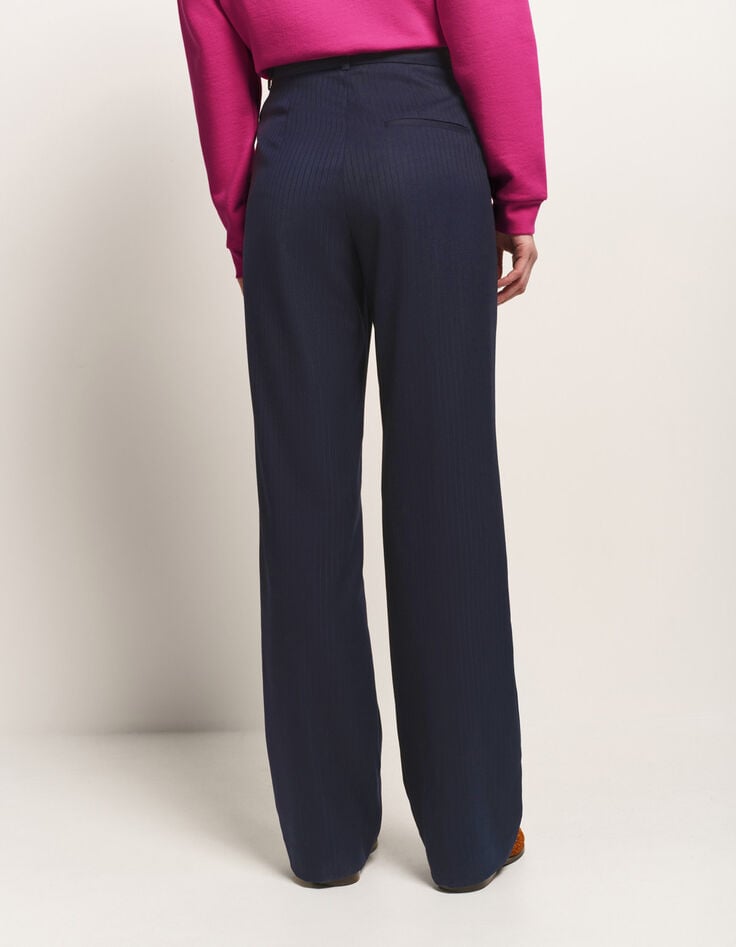 PERCY - Pantalon de costume marine rayures fantaisie-4 PERCY - Pantalon de costume marine rayures fantaisie-4