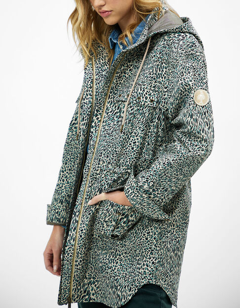 DIVIN - Parka beige à imprimé cool léo - One Step