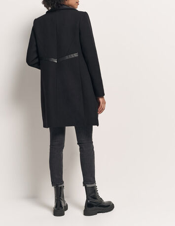 DIDA - Manteau noir avec parmenture amovible-3