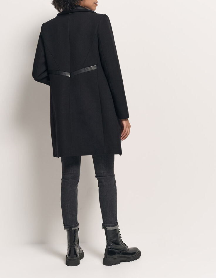 DIDA - Manteau noir avec parmenture amovible-3