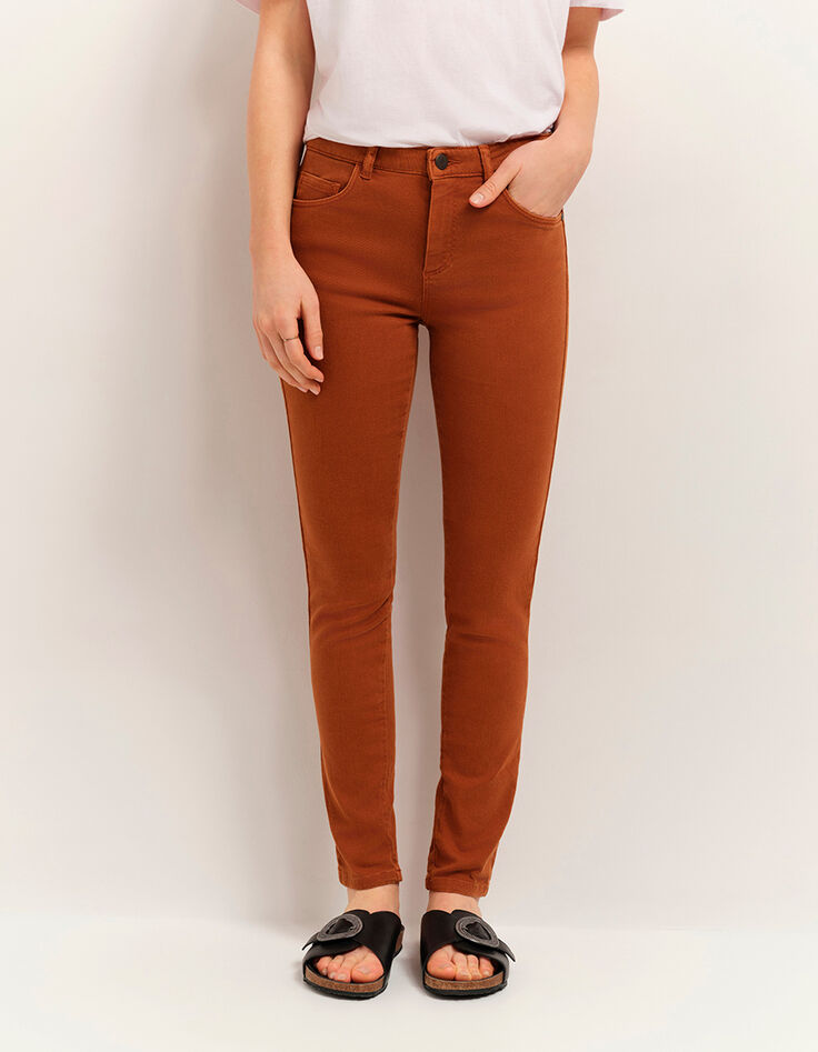 LE MONICA - Jean slim caramel 7/8&egrave;me en denim waterless-2