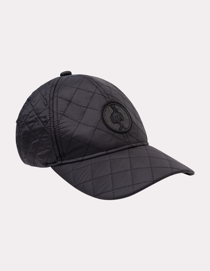 ALISE - Casquette noire matelassée-1