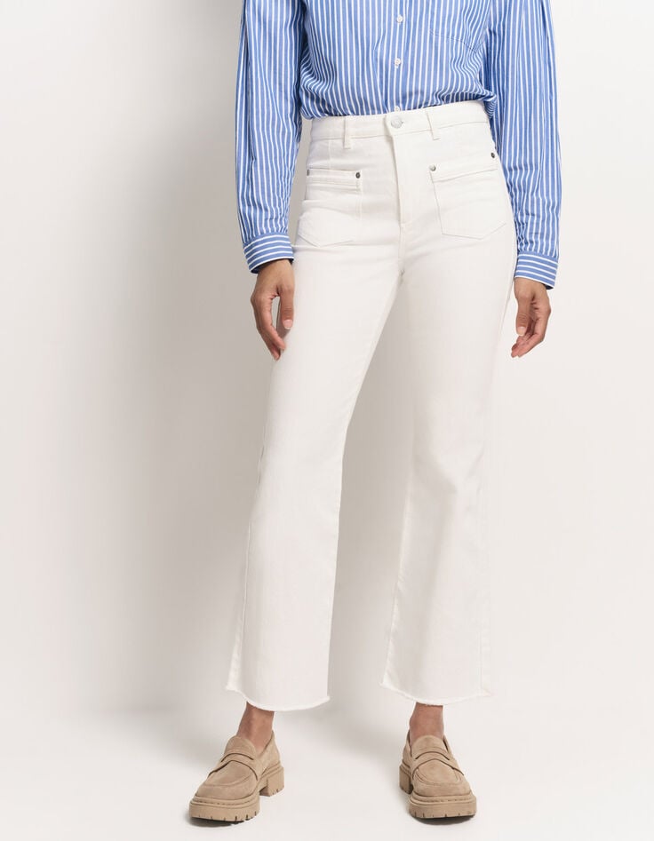 LE KARLIE - Jean bootcut blanc waterless 7/8ème -2 LE KARLIE - Jean bootcut blanc waterless 7/8ème -2