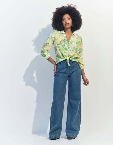 LE HAILEY - Jean flare baby blue waterless - One Step