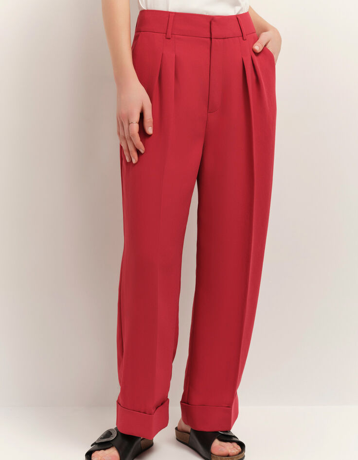 PUZZLE - Pantalon de costume cropped chilipepper-2