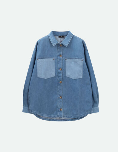 CESAR - Chemise en jean baby blue waterless - One Step