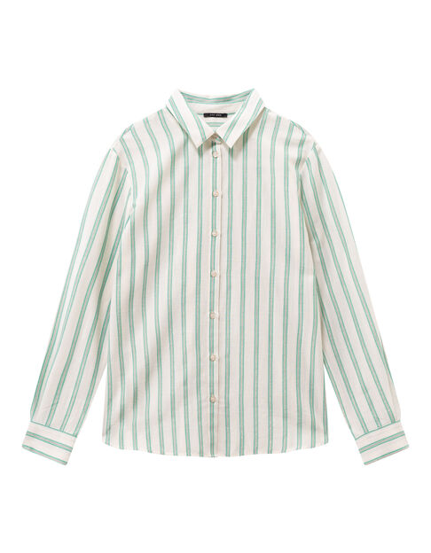 COLBY - Chemise rayures vertes fantaisie - One Step