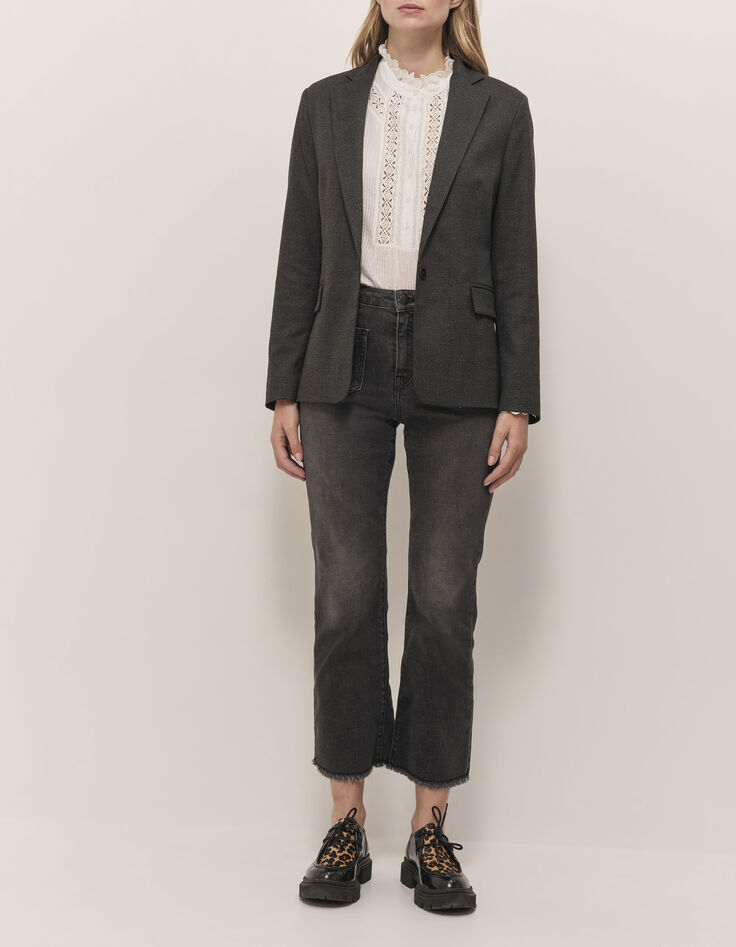 VALOU - Veste de costume anthracite prince-de-galles-2