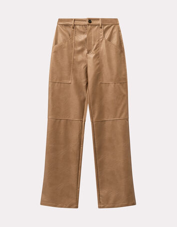 PRISSY - Pantalon cuivré esprit rock 7/8e-1